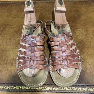 Naturalizer Leather Danielle Sandal Women Shoes Brown 11M